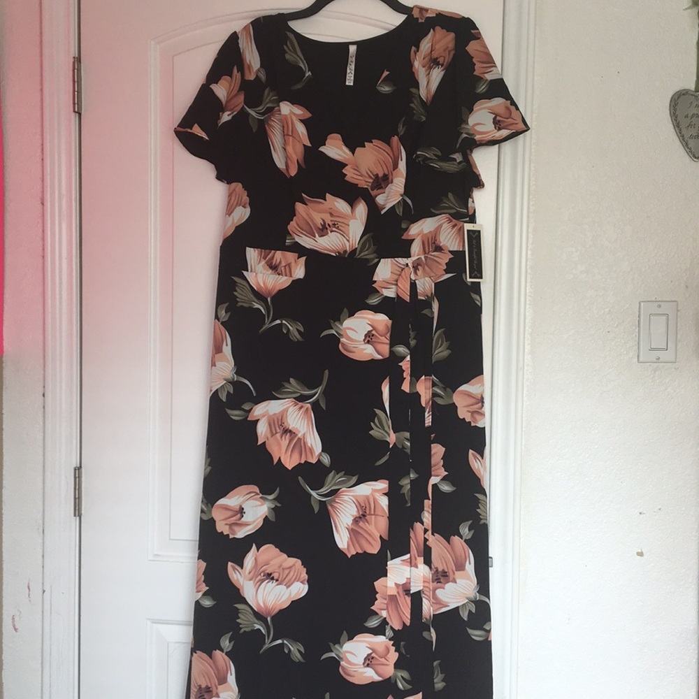 Long Floral Floor Length Dress